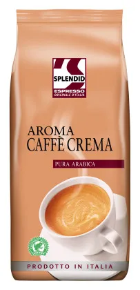 Splendid Aroma Caffè Crema 8 x 1 kg en grains, Rainforest Alliance